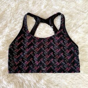 Victoria's Secret S Pink Black Monogram Sports Bra US XL